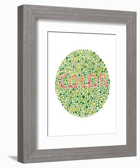 Color Blindness Test-Spencer Sutton-Framed Giclee Print