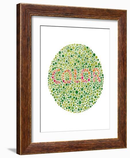 Color Blindness Test-Spencer Sutton-Framed Giclee Print