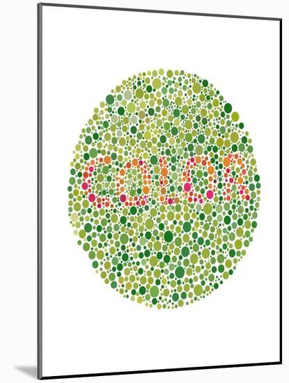 Color Blindness Test-Spencer Sutton-Mounted Giclee Print