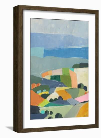 Color Block Hills-Jan Weiss-Framed Art Print