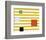 Color Block on Stripe-Dan Bleier-Framed Art Print