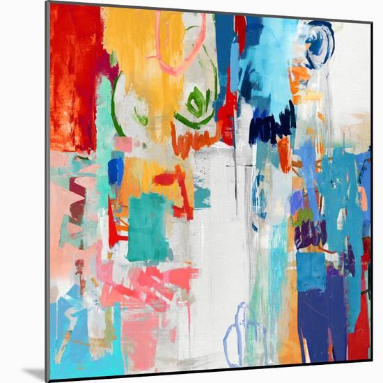 Color Brush Abstract Mix 4, 2024-Parker Ross-Mounted Art Print
