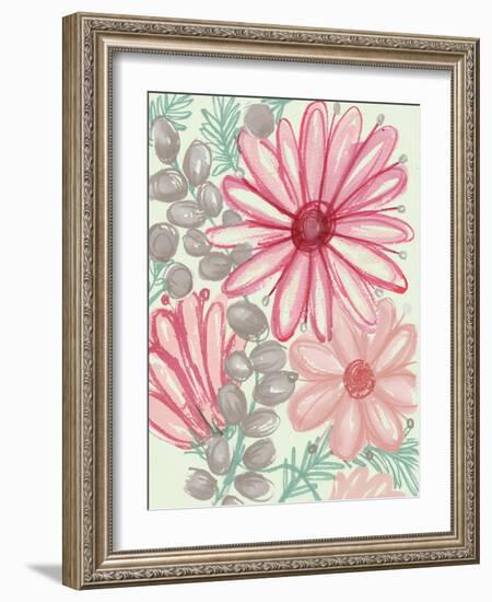 Color Burst Blooms II-Elizabeth Medley-Framed Art Print