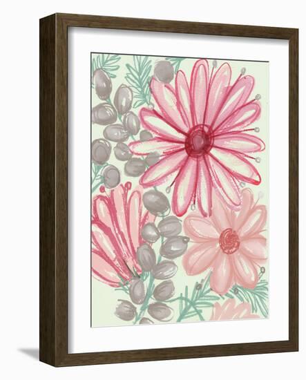 Color Burst Blooms II-Elizabeth Medley-Framed Art Print