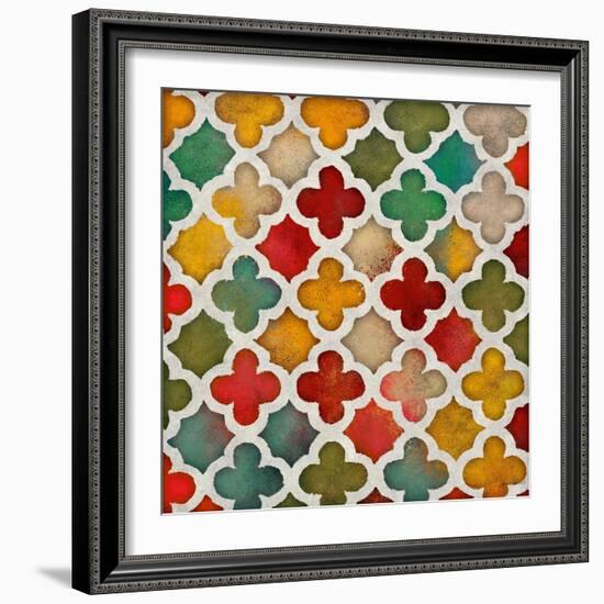 Color Burst Lattice I-Lanie Loreth-Framed Art Print