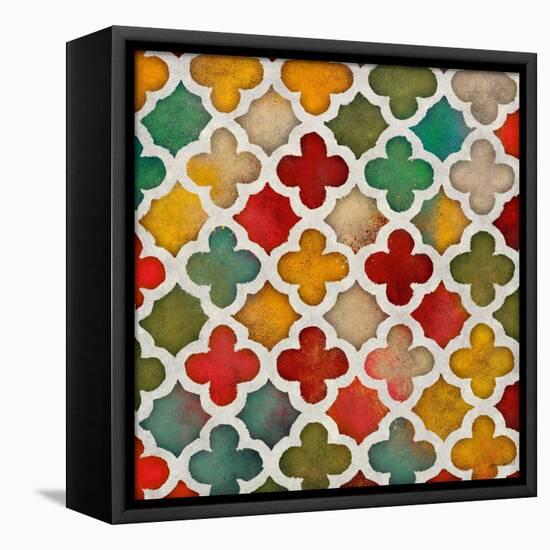 Color Burst Lattice I-Lanie Loreth-Framed Stretched Canvas