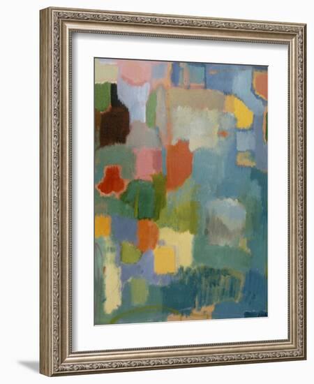 Color Essay in Turquoise-Kim Parker-Framed Giclee Print