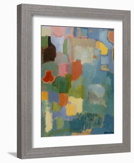 Color Essay in Turquoise-Kim Parker-Framed Giclee Print
