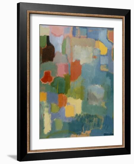 Color Essay in Turquoise-Kim Parker-Framed Giclee Print