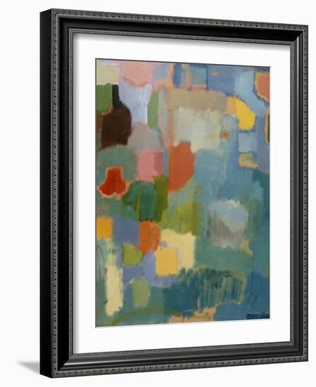 Color Essay in Turquoise-Kim Parker-Framed Giclee Print