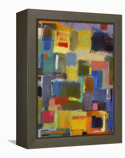 Color Essay with Sea Green-Kim Parker-Framed Premier Image Canvas