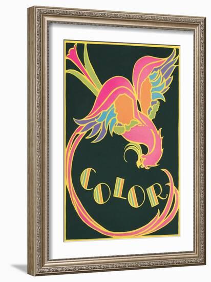 Color, Fantastic Bird-null-Framed Art Print