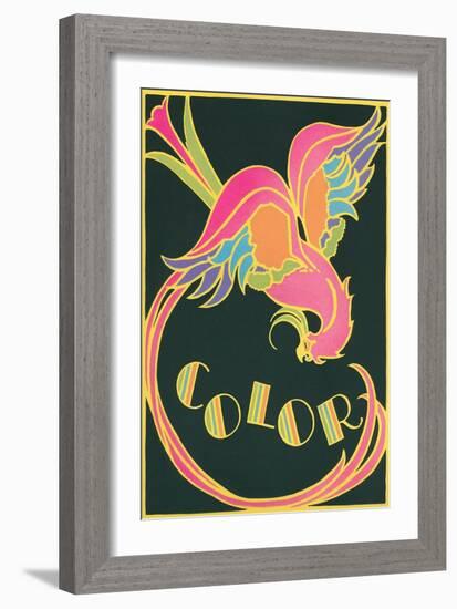 Color, Fantastic Bird-null-Framed Art Print