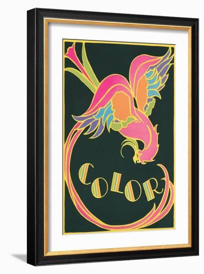 Color, Fantastic Bird-null-Framed Art Print