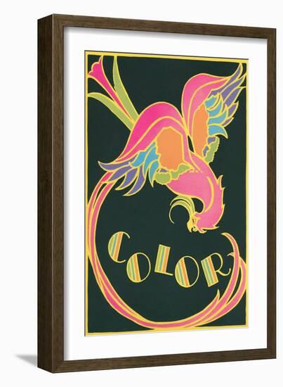 Color, Fantastic Bird-null-Framed Giclee Print