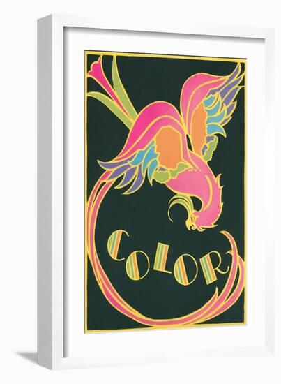 Color, Fantastic Bird-null-Framed Giclee Print