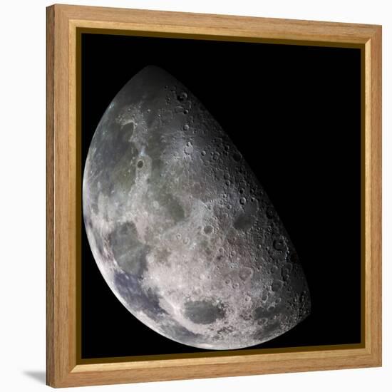 Color Mosaic of the Earth's Moon-null-Framed Premier Image Canvas