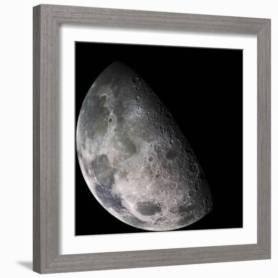 Color Mosaic of the Earth's Moon-null-Framed Photographic Print