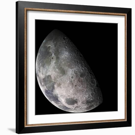 Color Mosaic of the Earth's Moon-null-Framed Photographic Print