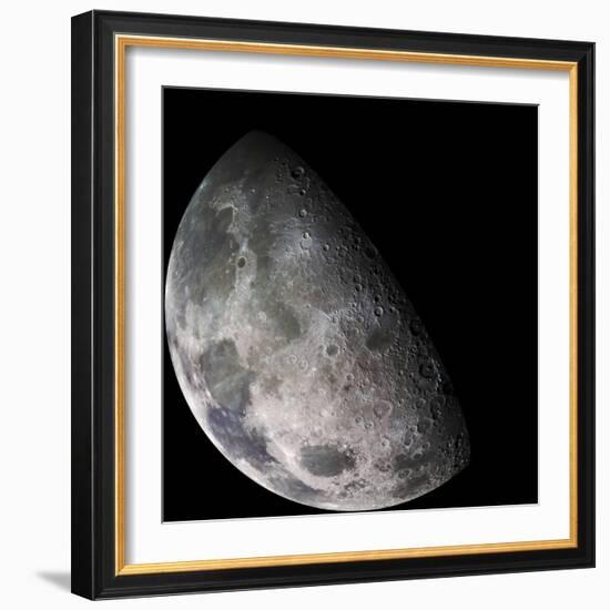 Color Mosaic of the Earth's Moon-null-Framed Photographic Print