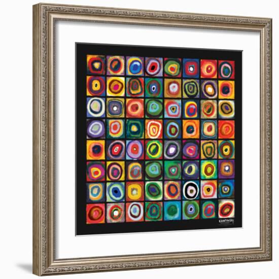 Color of Squares-Wassily Kandinsky-Framed Premium Giclee Print