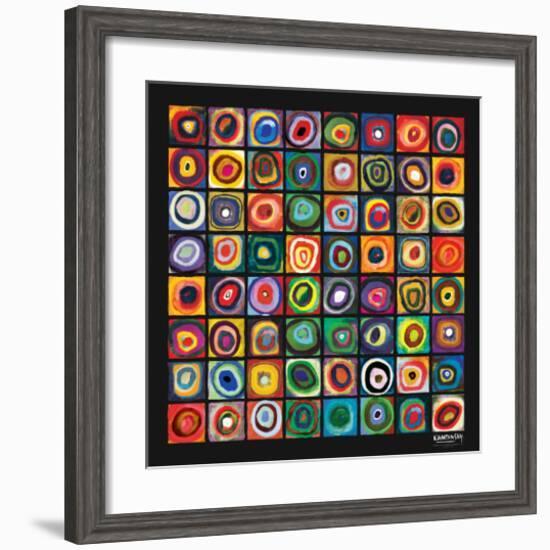 Color of Squares-Wassily Kandinsky-Framed Premium Giclee Print