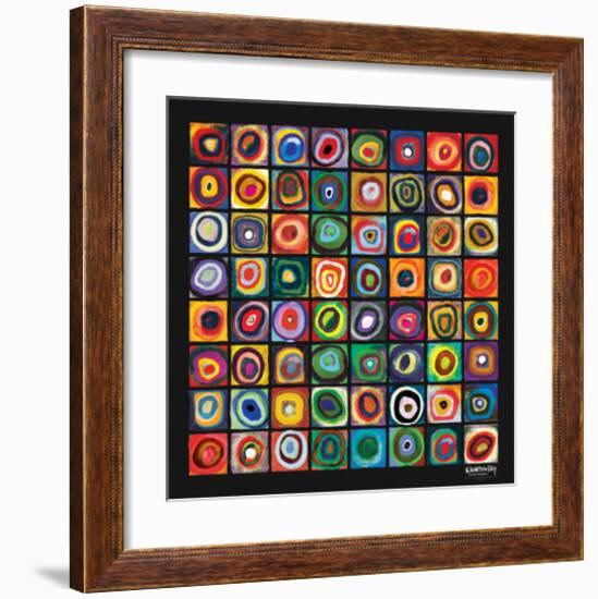 Color of Squares-Wassily Kandinsky-Framed Premium Giclee Print