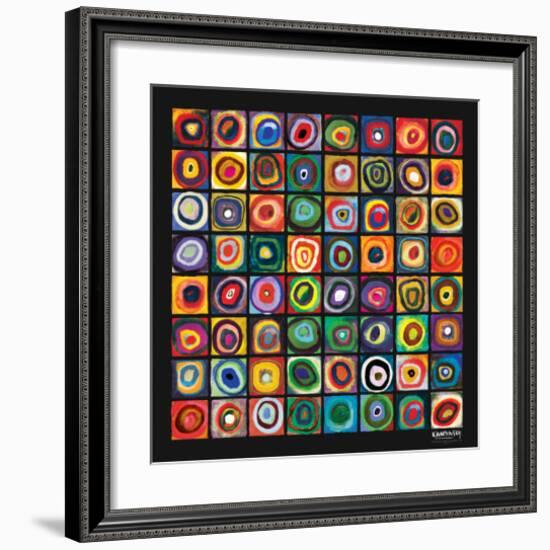 Color of Squares-Wassily Kandinsky-Framed Premium Giclee Print