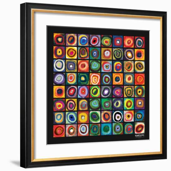 Color of Squares-Wassily Kandinsky-Framed Premium Giclee Print