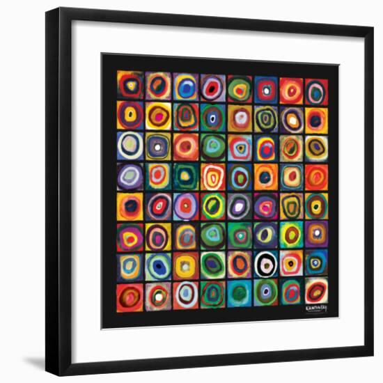 Color of Squares-Wassily Kandinsky-Framed Premium Giclee Print