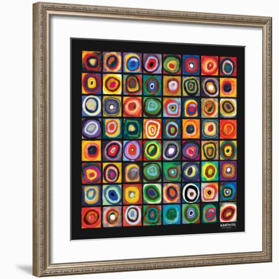 Color of Squares-Wassily Kandinsky-Framed Premium Giclee Print