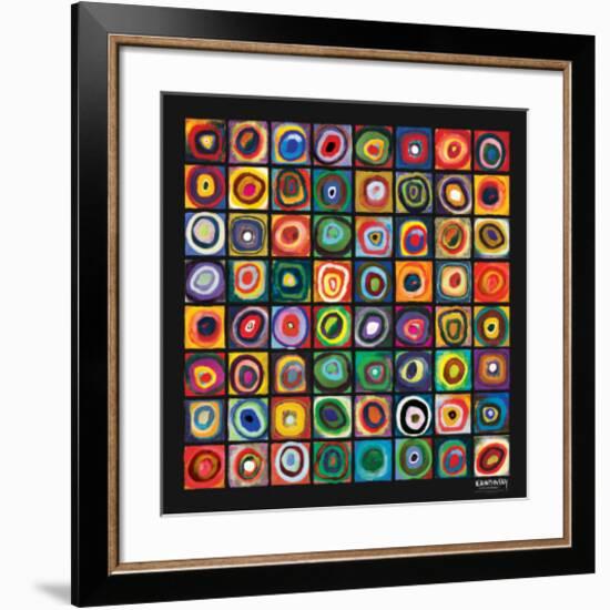 Color of Squares-Wassily Kandinsky-Framed Premium Giclee Print