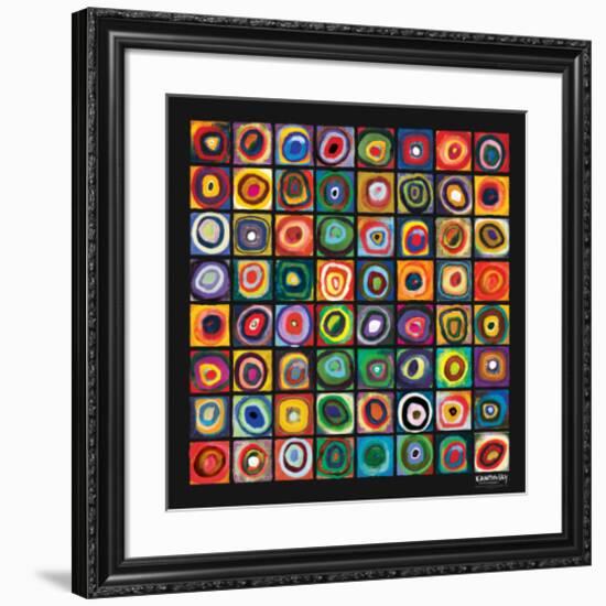 Color of Squares-Wassily Kandinsky-Framed Premium Giclee Print