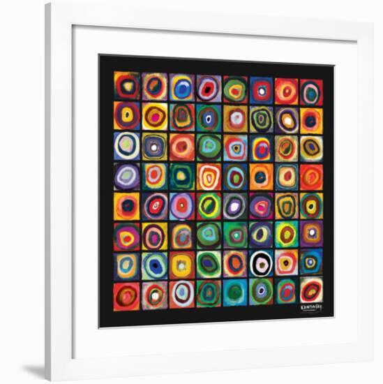 Color of Squares-Wassily Kandinsky-Framed Premium Giclee Print