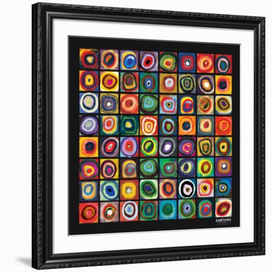 Color of Squares-Wassily Kandinsky-Framed Premium Giclee Print