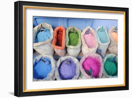 Color Pigment Bags-null-Framed Giclee Print