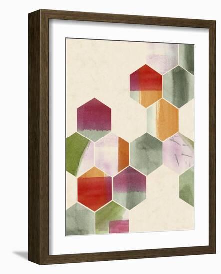 Color Pop Honeycomb II-Grace Popp-Framed Art Print
