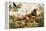 Color Print of Birds Feasting on a Fruit Pie-null-Framed Premier Image Canvas