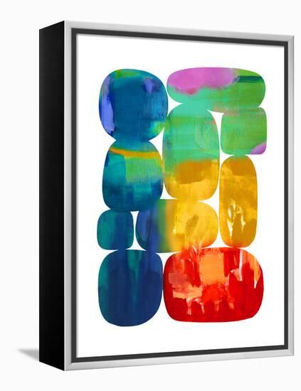 Color Rocks 1, 2024-David Moore-Framed Stretched Canvas