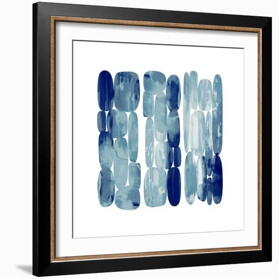 Color Rocks 3 Blues, 2024-David Moore-Framed Art Print