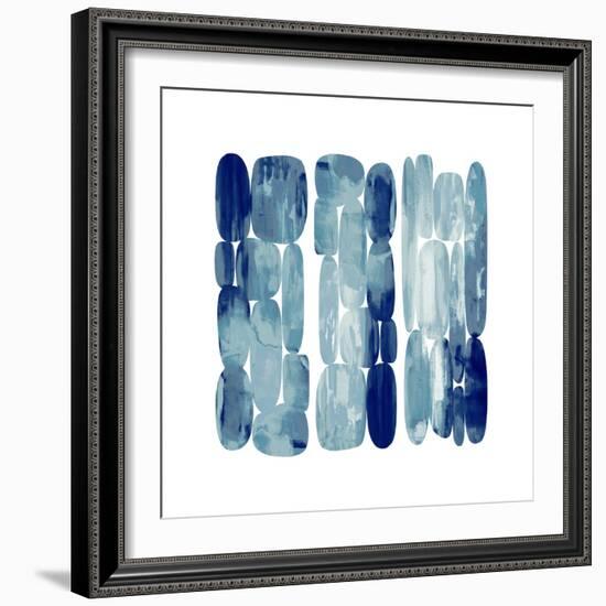 Color Rocks 3 Blues, 2024-David Moore-Framed Art Print