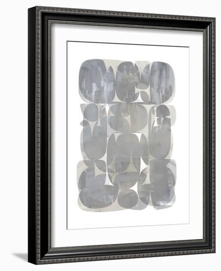 Color Rocks Gray, 2024-David Moore-Framed Art Print