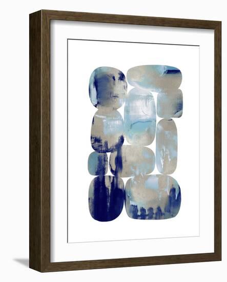 Color Rocks Indigo, 2024-David Moore-Framed Art Print