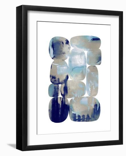 Color Rocks Indigo, 2024-David Moore-Framed Art Print