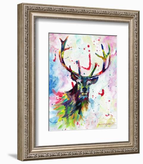 Color Stag-Sarah Stribbling-Framed Art Print