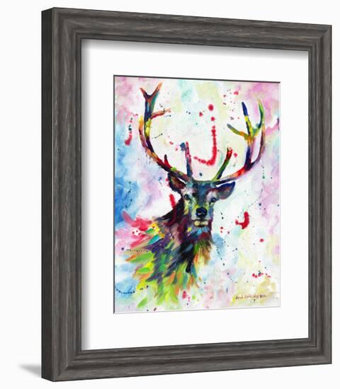 Color Stag-Sarah Stribbling-Framed Art Print