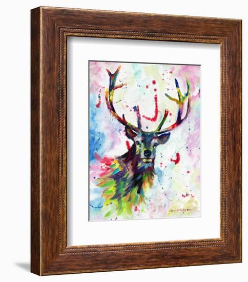 Color Stag-Sarah Stribbling-Framed Art Print