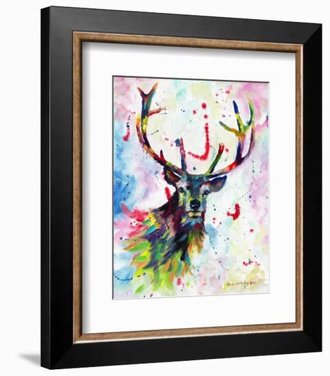 Color Stag-Sarah Stribbling-Framed Art Print