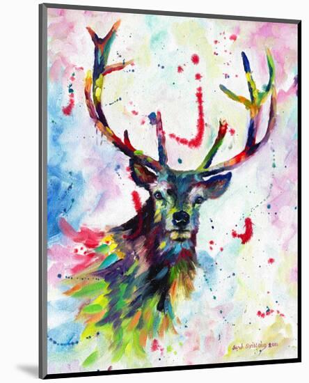 Color Stag-Sarah Stribbling-Mounted Art Print