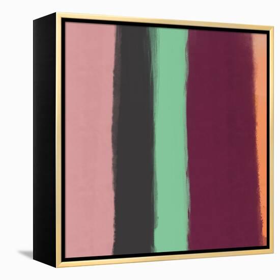 Color Stripe Arrangement 02-Little Dean-Framed Premier Image Canvas